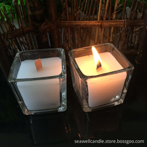 Glass Jar Scented Candles with Natural Soy Wax